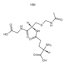 N-[S-[(乙酰氨基)甲基]-N-L-γ-谷氨酰-L-半胱氨酰]甘氨酸 单氢溴酸盐 结构式