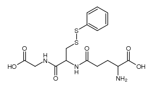 Glycine, N-[N-L-γ-glutamyl-3-(phenyldithio)-L-alanyl]- (9CI) 结构式
