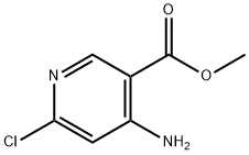 4-氨基-6-氯烟酸甲酯 结构式