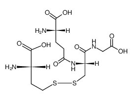 Glycine, L-γ-glutamyl-L-cysteinyl-, disulfide with L-homocysteine (9CI) 结构式