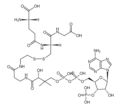 coenzyme A-glutathione mixed disulfide 结构式