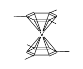 双(1,3,5-三甲基苯)钒 结构式
