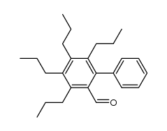 3,4,5,6-四丙基-2-联苯甲醛 结构式
