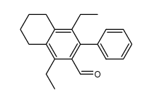 1,4-二乙基-3-苯基-5,6,7,8-四氢-2-萘甲醛 结构式