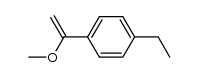 1-乙基-4-(1-甲氧基乙烯基)苯 结构式