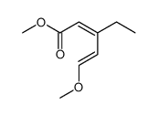 (2E,4E)-3-乙基-5-甲氧基-2,4-戊二烯酸甲酯 结构式
