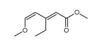 3-乙基-5-甲氧基-2,4-戊二烯酸甲酯 (Z,E)- 结构式