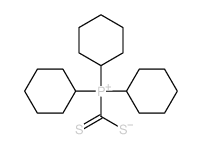 tricyclohexyl(dithiocarboxylato)phosphonium 结构式