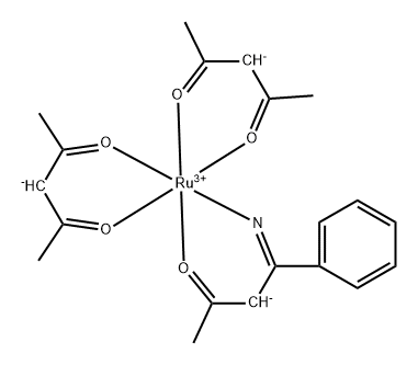 Ruthenium, [4-(imino-κN)-4-phenyl-2-butanonato-κO]bis(2,4-pentanedionato-κO,κO')-, (OC-6-31)- (9CI) 结构式
