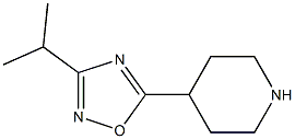 4-(3-异丙基-1,2,4-氧杂二唑-5-基)哌啶 结构式