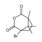 (1S)-1-溴-5,8,8-三甲基-3-氧杂双环[3.2.1]辛烷-2,4-二酮 结构式