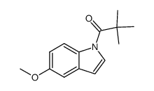 1-Propanone, 1-(5-methoxy-1H-indol-1-yl)-2,2-dimethyl- 结构式