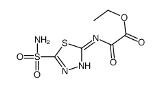 2-oxalamido-1,3,4-thiadiazole-5-sulfonamide ethyl ester 结构式