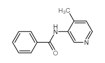 N-(4-甲基-吡啶-3-基)-苯甲酰胺 结构式