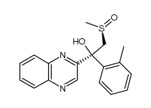 2-Quinoxalinemethanol, α-(2-methylphenyl)-α-[[(R)-methylsulfinyl]methyl]-, (αR)-rel- 结构式