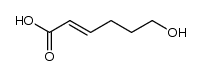 (E)-6-羟基-2-己烯酸 结构式