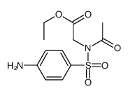 N-Acetyl-N-((4-aminophenyl)sulfonyl)glycine ethyl ester 结构式