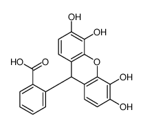 2-(3,4,5,6-四羟基-9H-占吨-9-基)苯甲酸 结构式