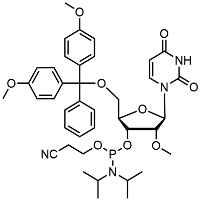 2'-OMe-U亚磷酰胺单体 结构式