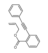 2-(2-苯基乙炔基)苯甲酸 2-丙烯-1-基酯 结构式