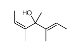 3,4,5-三甲基-2,5-庚二烯-4-醇 结构式