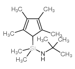 N-叔丁基-1,1-二甲基-1-(2,3,4,5-四甲基-2,4-环戊二烯-1-基)硅烷胺 结构式
