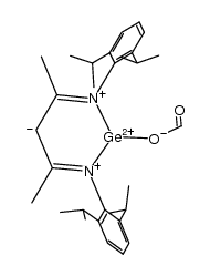 Germanium, [[N,N'-(1,3-dimethyl-1,3-propanediylidene)bis[2,6-bis(1-methylethyl)benzenaminato-κN]](1-)](formato-κO)- 结构式