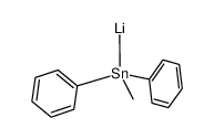 Lithium, (methyldiphenylstannyl)- 结构式
