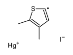 (4,5-二甲基-2-噻吩基)碘汞 结构式