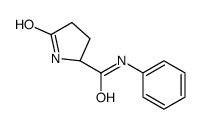 2-Pyrrolidinecarboxamide, 5-oxo-N-phenyl-, (2S)- 结构式