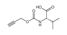 N-[(2-丙炔-1-基氧基)羰基]-L-缬氨酸 结构式