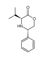 (3S,5S)-3-异丙基-5-苯基吗啉-2-酮 结构式