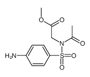 methyl 2-[acetyl-(4-aminophenyl)sulfonyl-amino]acetate 结构式