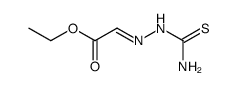 2-[2-(氨基硫代甲酰基)亚肼基]乙酸乙酯 结构式
