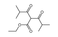 Pentanoic acid, 4-methyl-2-(2-methyl-1-oxopropyl)-3-oxo-, ethyl ester 结构式