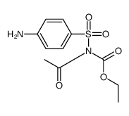 Carbamic acid, acetyl[(4-aminophenyl)sulfonyl]-, ethyl ester (9CI) 结构式