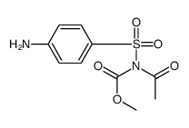 Carbamic acid, acetyl[(4-aminophenyl)sulfonyl]-, methyl ester (9CI) 结构式