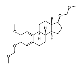 Estra-1,3,5(10)-triene, 2-methoxy-3,17-bis(methoxymethoxy)-, (17β)- 结构式