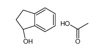 1H-Inden-1-ol, 2,3-dihydro-, 1-acetate, (1S)- 结构式