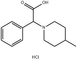 (4-甲基哌啶-1-基)-苯基乙酸盐酸盐 结构式
