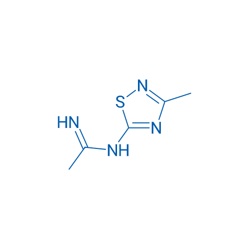 Ethanimidamide, N-(3-methyl-1,2,4-thiadiazol-5-yl)- 结构式
