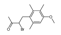 2-Butanone, 3-bromo-4-(4-methoxy-2,3,6-trimethylphenyl)- 结构式