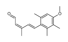 2,4-Pentadienal, 5-(4-methoxy-2,3,6-trimethylphenyl)-3-methyl-, (2Z,4E)- 结构式