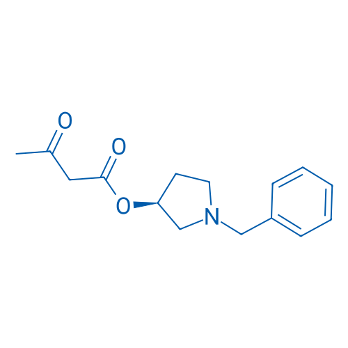 3-氧代-(3S)-1-苄基-3-吡咯烷丁酸酯 结构式