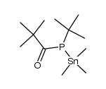 1-Propanone, 1-[(1,1-dimethylethyl)(trimethylstannyl)phosphino]-2,2-dimethyl- 结构式
