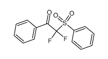 Ethanone, 2,2-difluoro-1-phenyl-2-(phenylsulfonyl)- 结构式