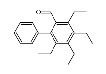 3,4,5,6-四乙基-2-联苯甲醛 结构式