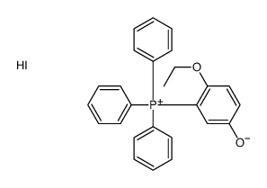 (2-ETHOXY-5-HYDROXYPHENYL)(TRIPHENYL)PHOSPHONIUM IODIDE 结构式