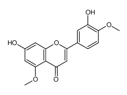 7-羟基-2-(3-羟基-4-甲氧基苯基)-5-甲氧基-4H-色烯-4-酮 结构式