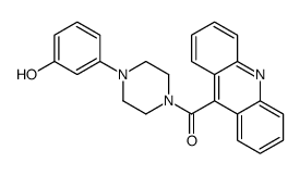 Piperazine, 1-(9-acridinylcarbonyl)-4-(3-hydroxyphenyl)- 结构式
